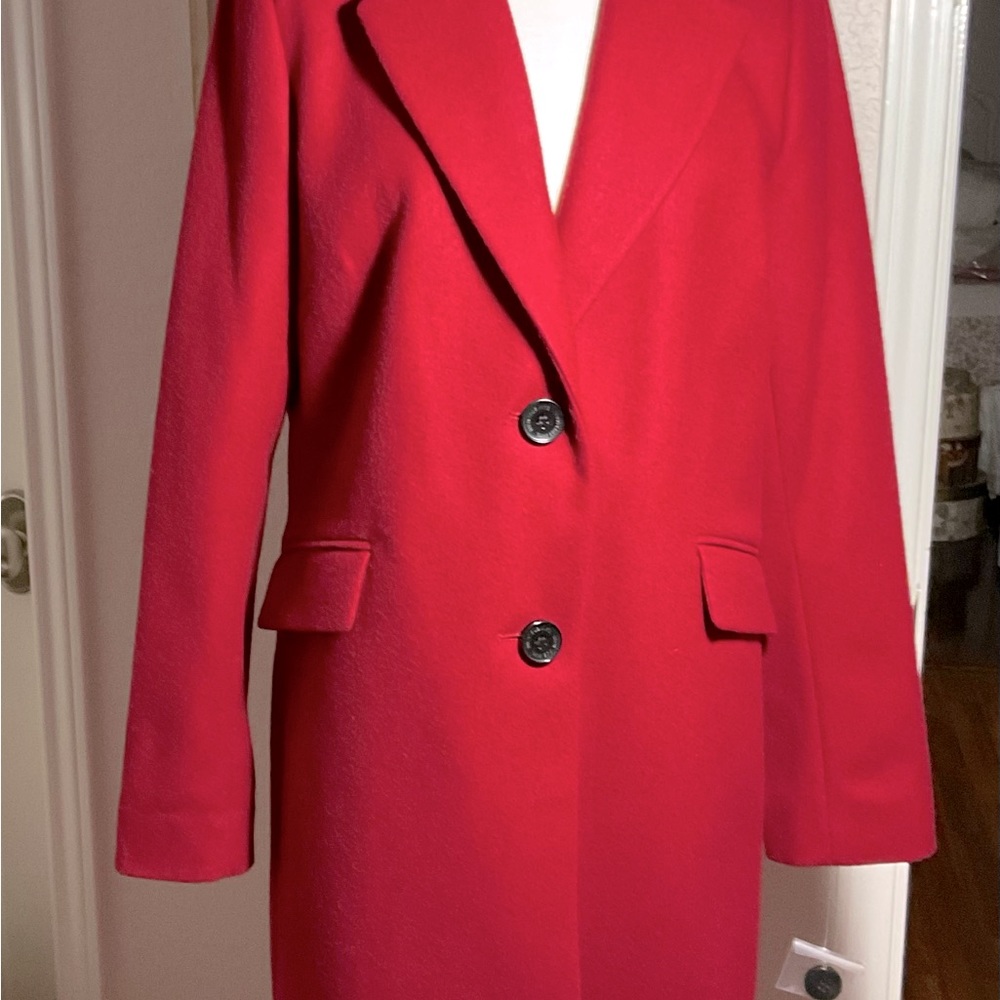 NWT SAM EDELMAN DEEP RED COAT. SIZE LARGE. $220